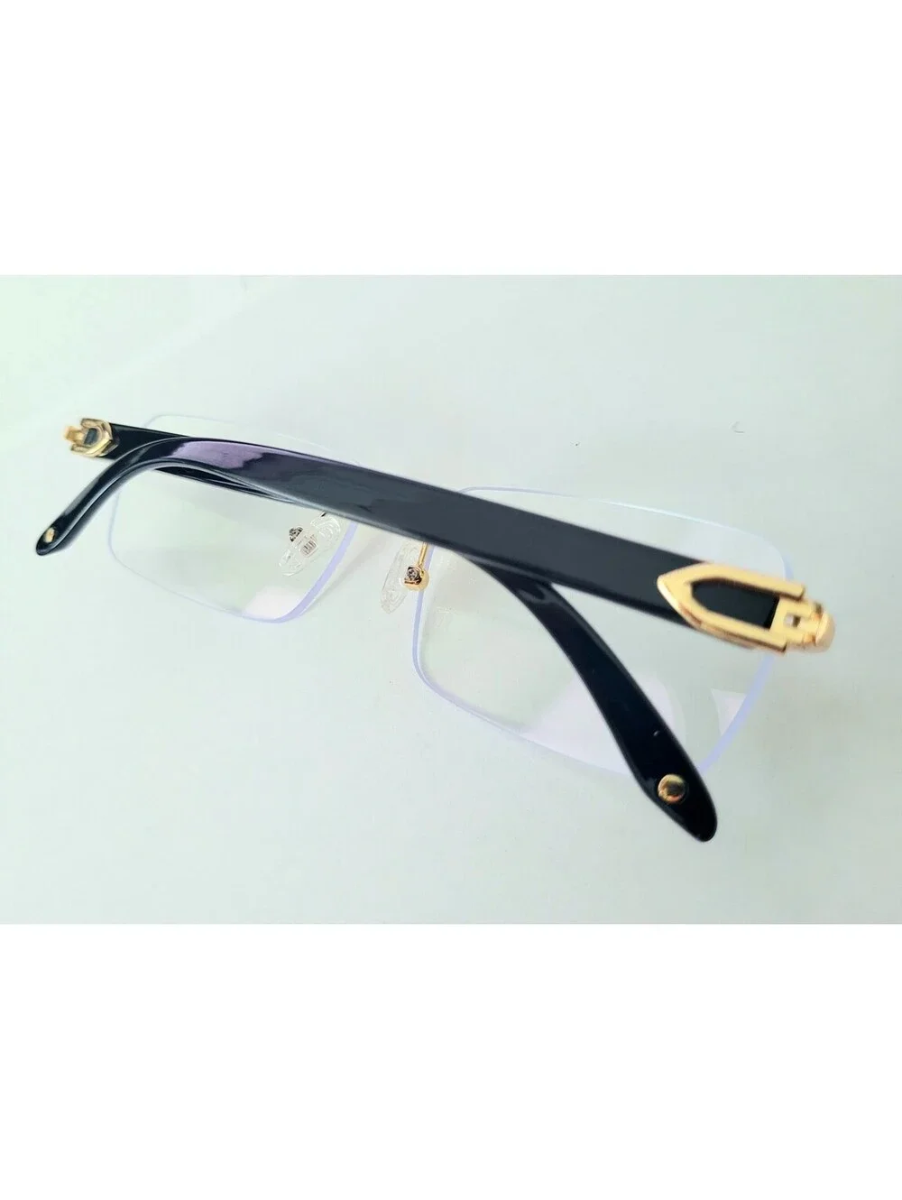 Piccadilly Gold Clear Horn Decor Gradient Designer Sunglasses